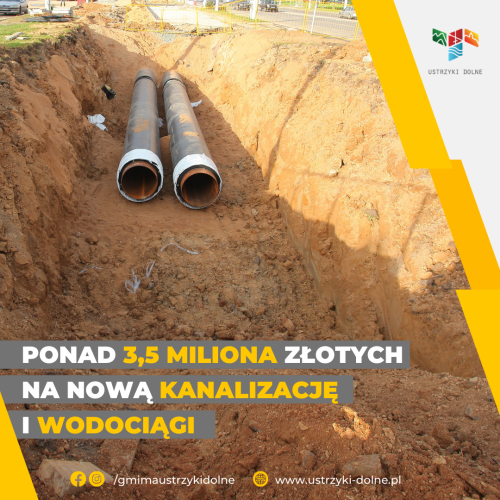 Ponad 3,5 miliona złotych na nową kanalizację i wodociągi w Gminie Ustrzyki Dolne